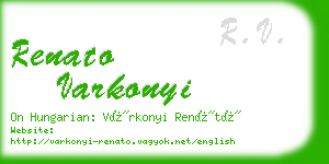 renato varkonyi business card